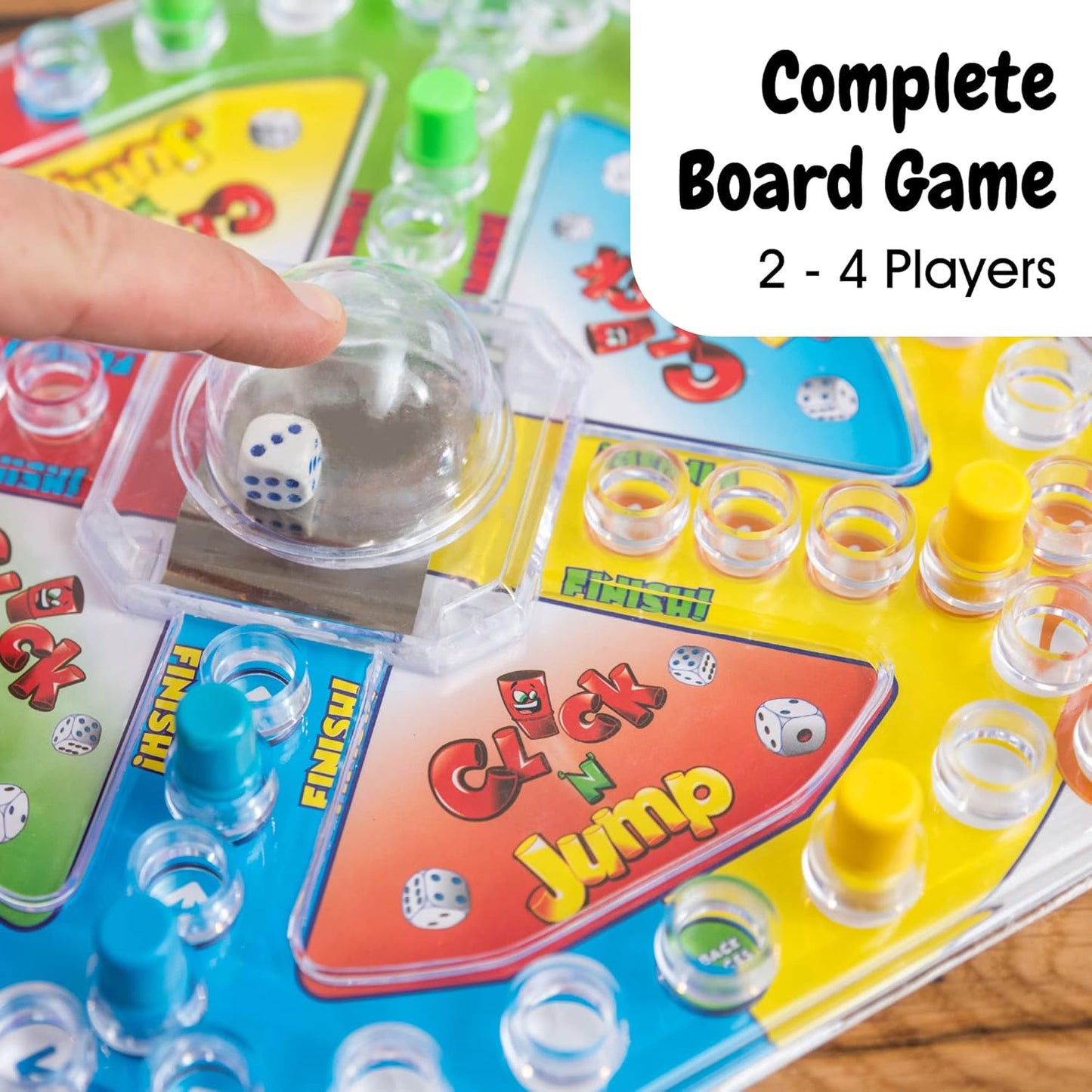 Toyrific | Complete Traditional Classic Family Game Board, Click and Jump Frustration, for Kids and Adults
