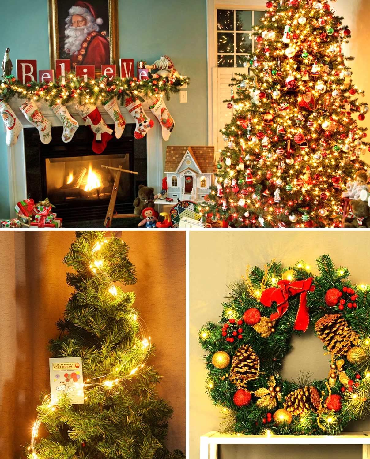 litogo USB Fairy Lights, 5M 50LED USB String Light, Silver Wire Fairy Lights for Indoor, Christmas, Bedroom, Party, Wedding(Warm White)