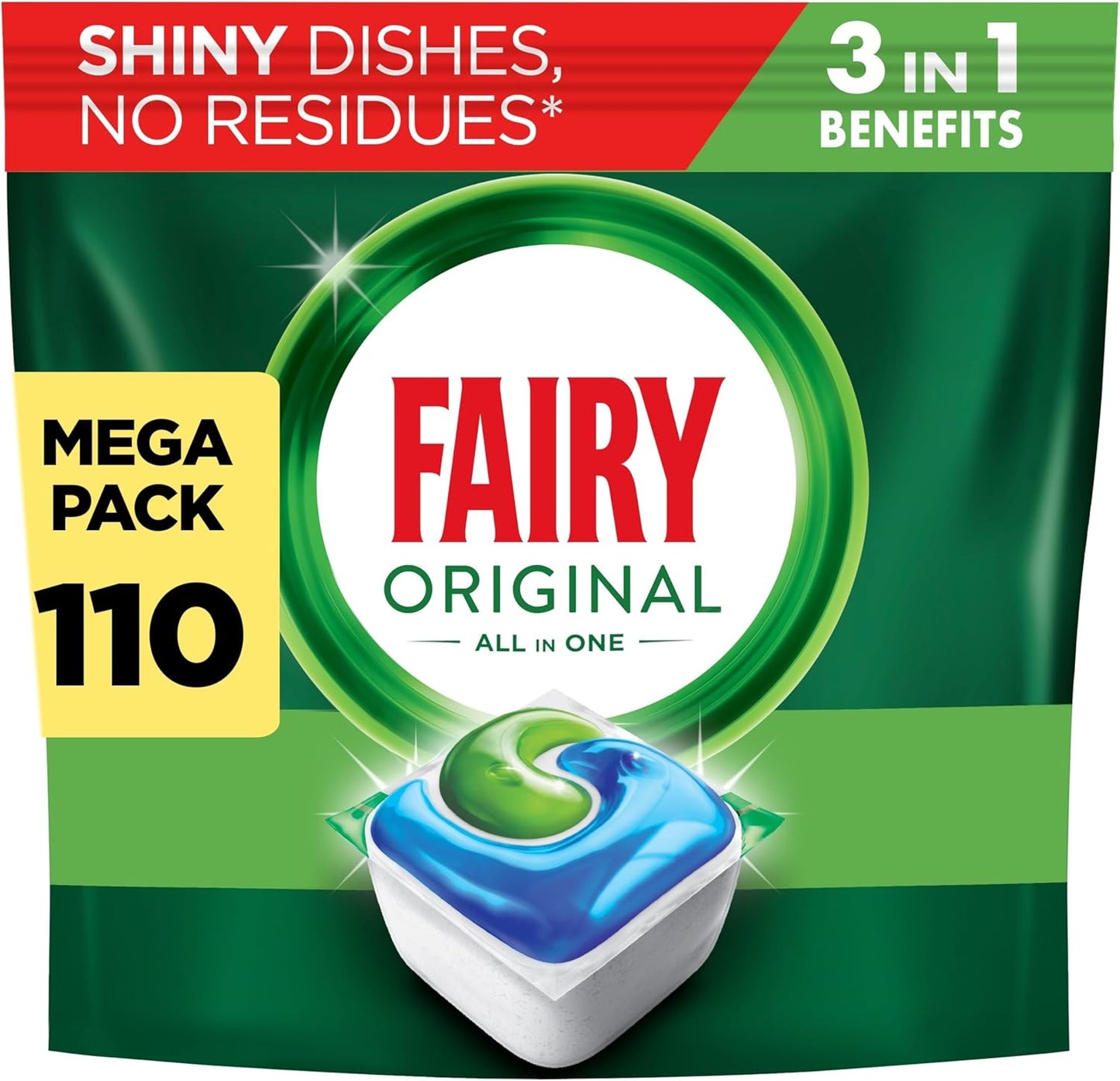 Fairy Original All in One Auto Dishwashing Tablet, 110CT
