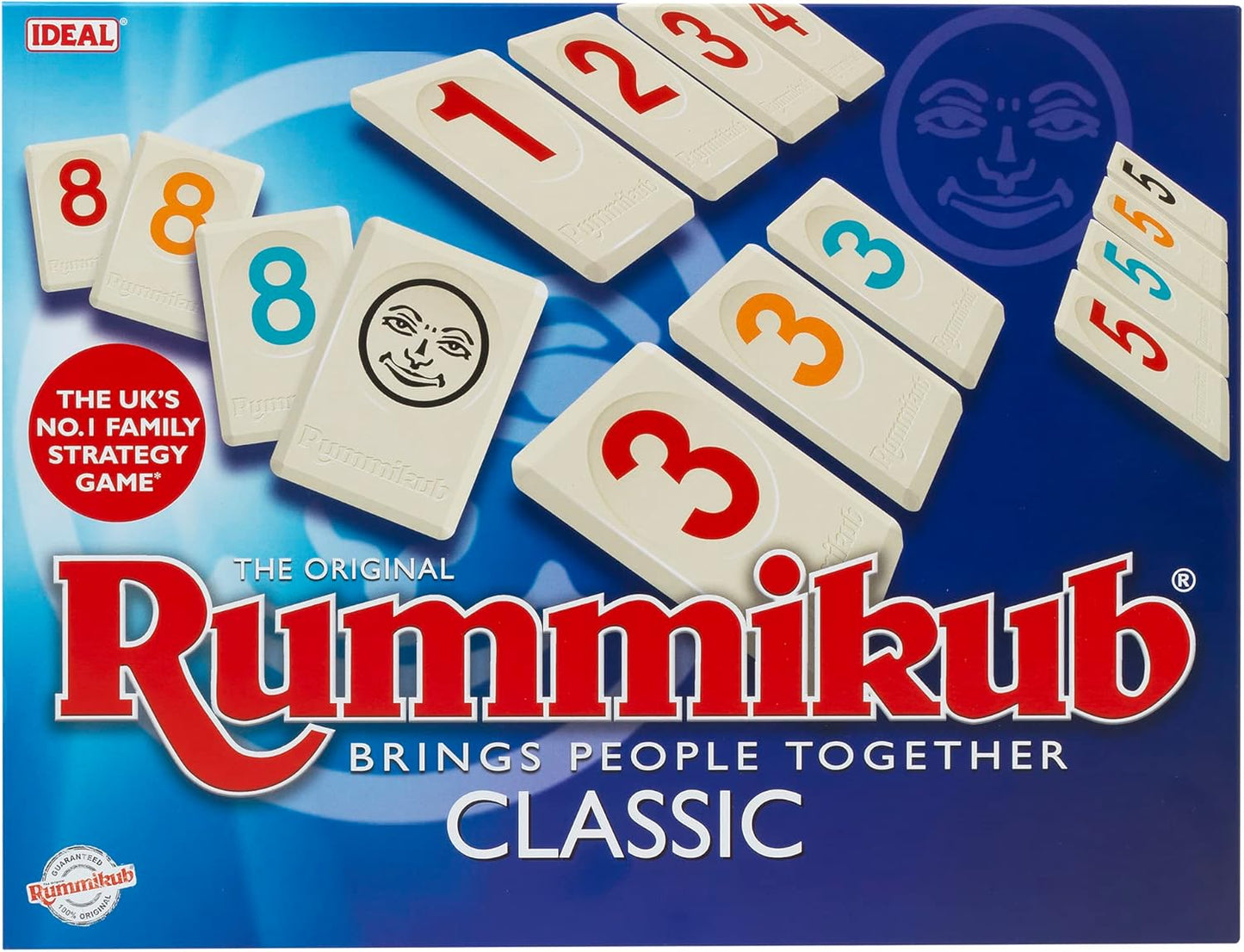 Rummikub IDEAL Classic Game: Brings People Together | Family Strategy Games | For 2-4 Players | Ages 7+