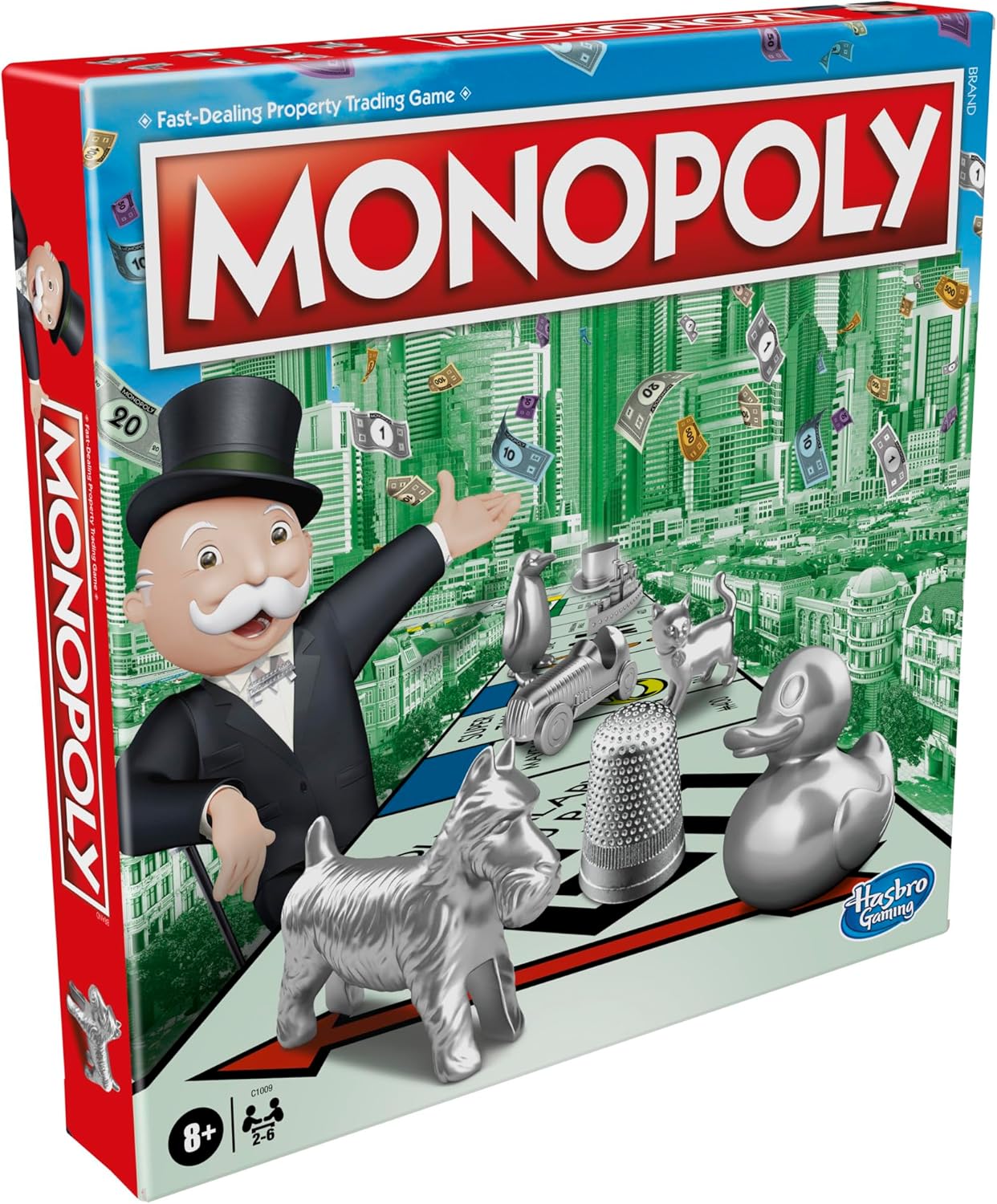 Hasbro Gaming Monopoly, Strategy Board Game for 8+ Year Old Kids, 2-6 Players, Family Games for Children and Adults