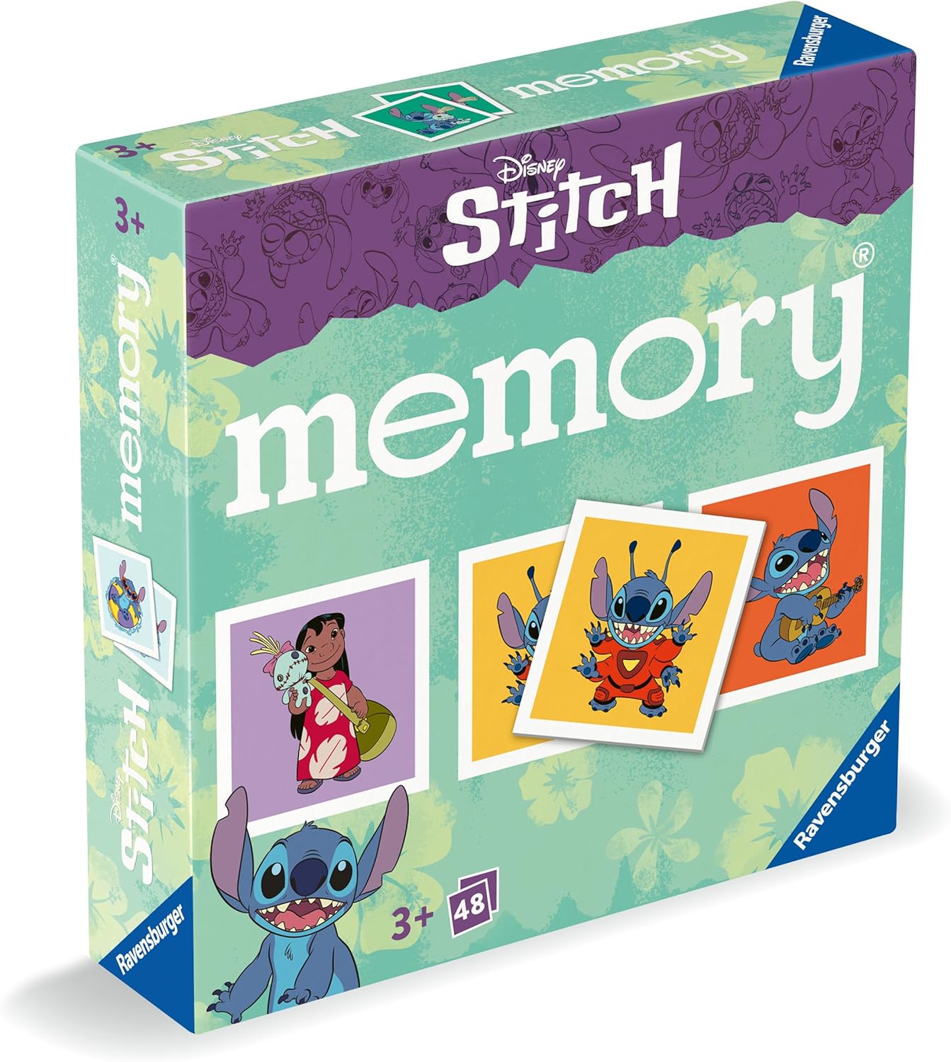 Ravensburger Disney Stitch Mini Memory Game - Matching Picture Snap Pairs Game for Kids Age 3 Years Up