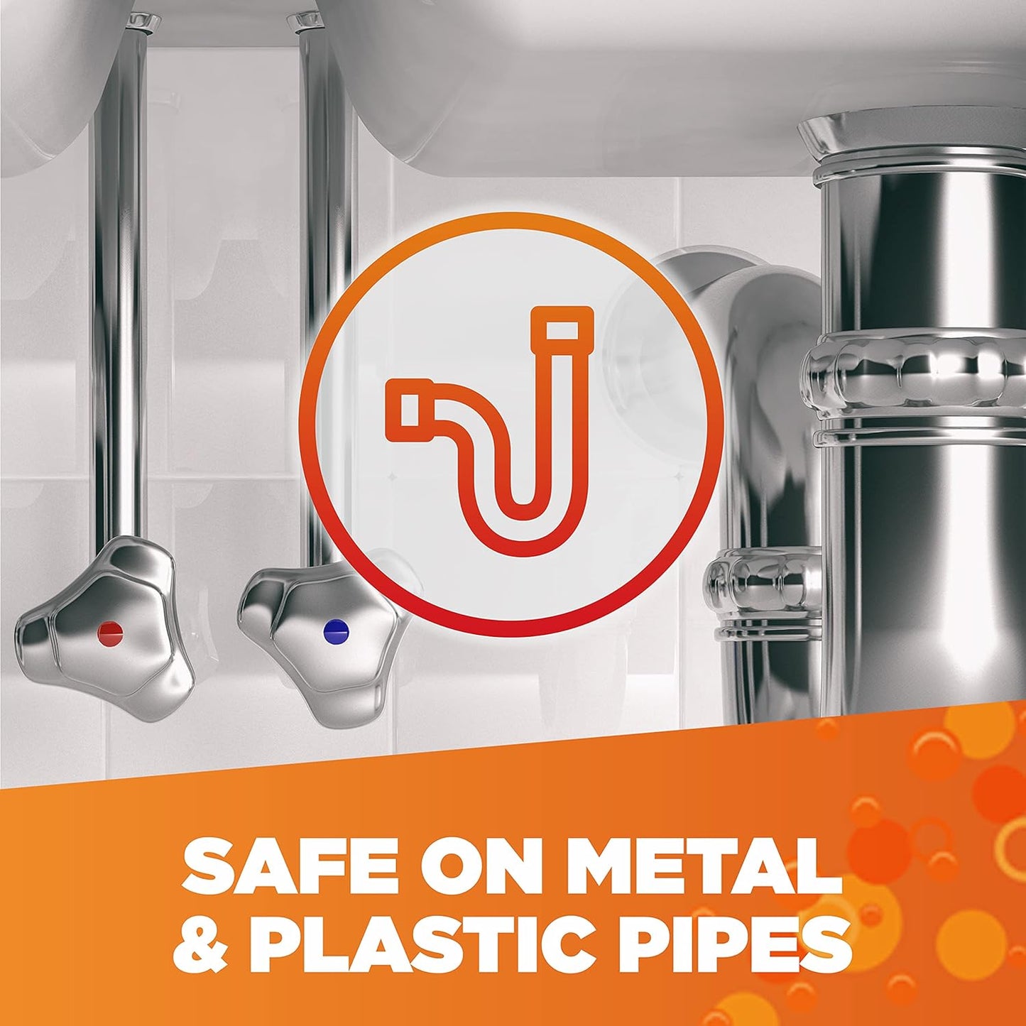 Mr Muscle Drain Unblocker, Sink & Drain Cleaner, Fast Acting Heavy Duty Gel Formula, Dissolves Clogs, Works 3x Better Than Bleach, Safe for All Pipes, Duo Pack, (2 x 1L)