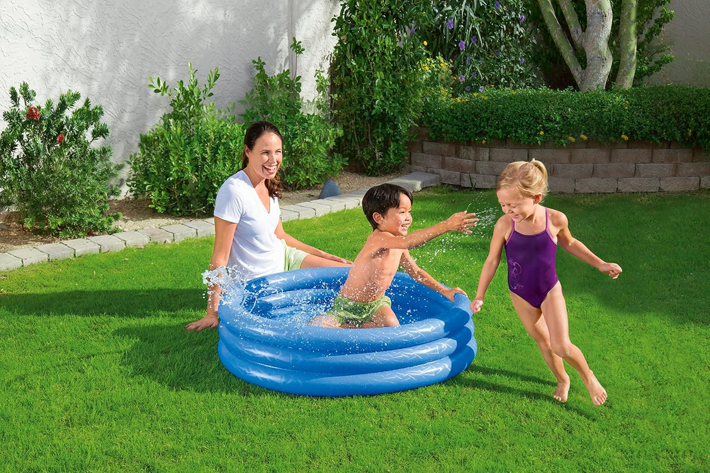 Bestway Play Paddling Pool | Inflatable Garden Pool for Toddlers and Kids, 1.02 m x 25 cm, Ages 2+, Assorted Colours