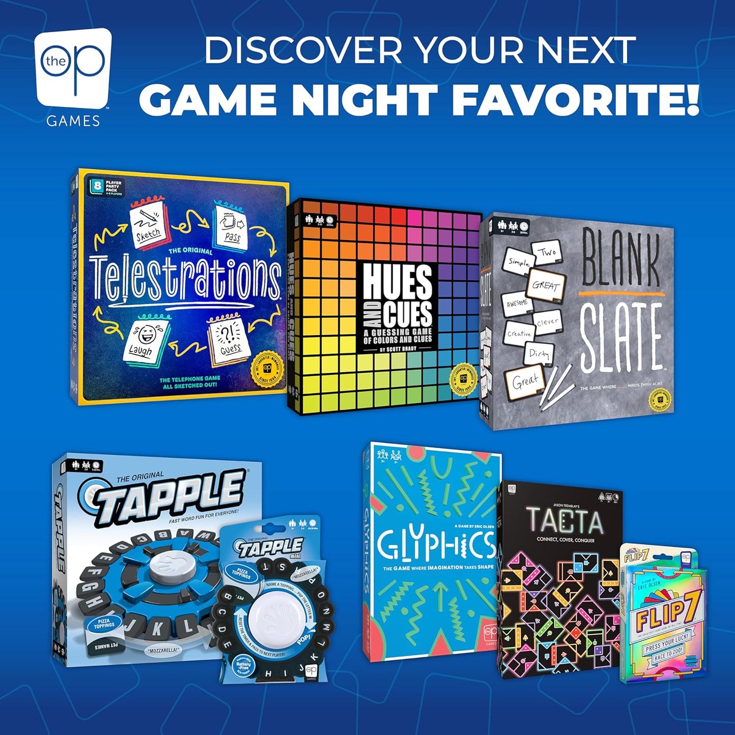 USAopoly | Flip 7 | Party Card Game | Ages 8+ | 3+ Players | 20 Minutes Playing Time, New