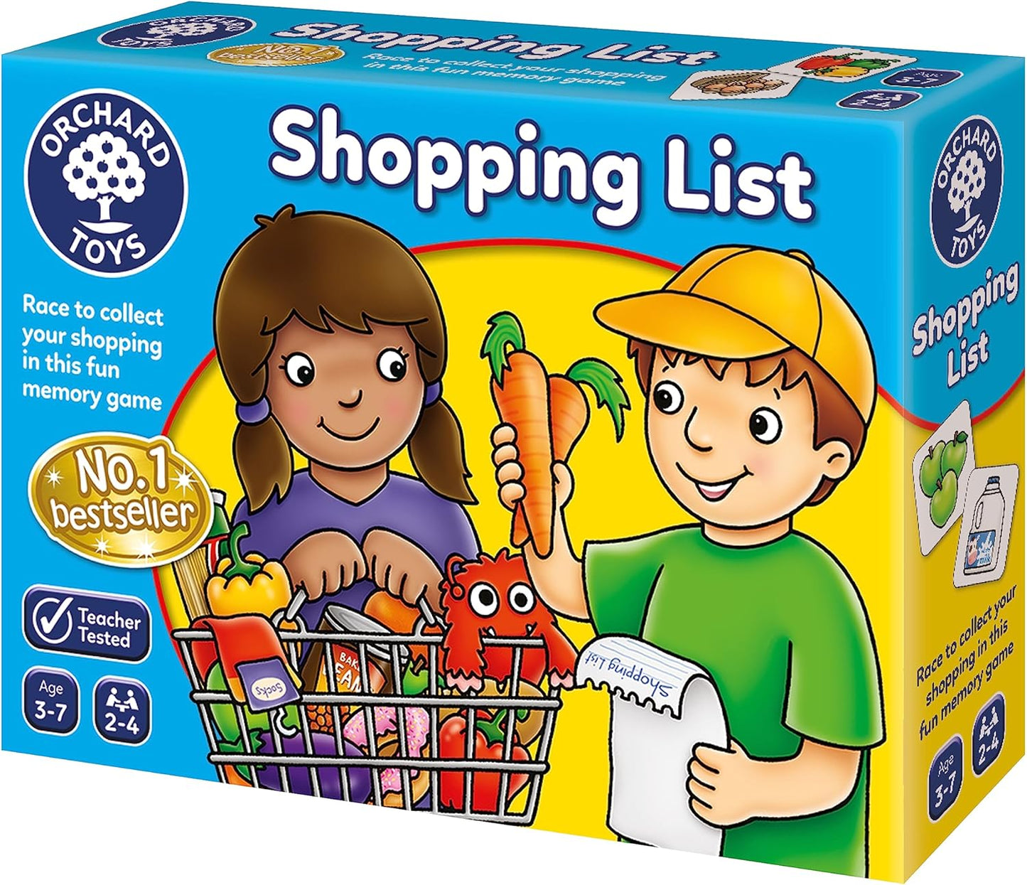 Orchard Toys Shopping List Memory Game - Matching and Memory Games for 3 Year Olds and Up - Kids Educational Toys and Learning Games - Children and Toddler Board Games Ages 3 to 7-2 to 4 Players