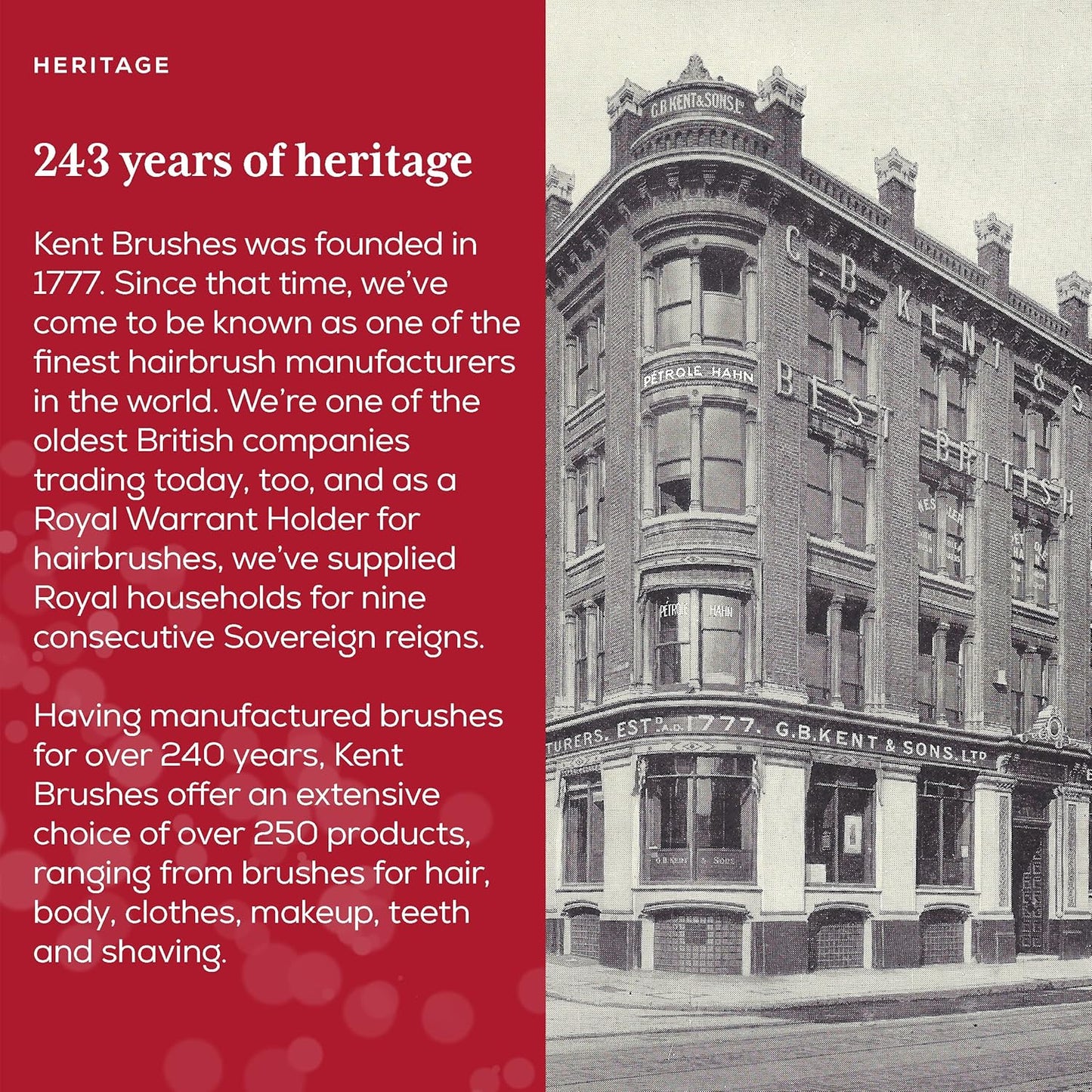 Kent Handmade Coarse/Fine Toothed Styling Pocket Comb, Length-11.2 cm