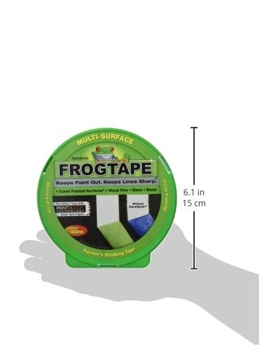 Frog Tape Green Multi Surface Painters Masking Tape, Indoor Painting and Decorating For Sharp Lines and No Paint Bleed 36mm X 41.1m