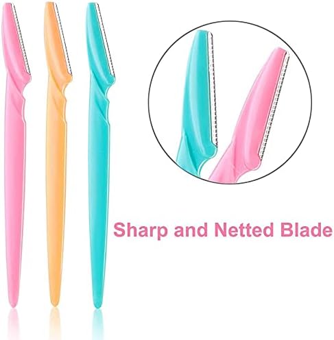 21PCS Face Razor Dermaplaning Blades for Face Eyebrow Razor Facial Hair Remover Face Razors, Exfoliating Dermaplaning Tool Blades Shaver Trimmer Shaper for Women and Men (21)