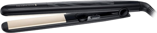 Remington Ceramic Hair Straightener - Slim longer length 110mm floating plates with Anti-static/Tourmaline Ionic coating for smooth glide, Fast 15 second heat up, Heat proof pouch, Up to 230°C, S3500