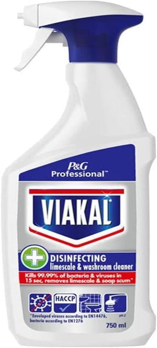 Viakal Classic Limescale Remover Spray 750ML, To Remove Up To 100% Of Limescale With Anti-droplet Technology