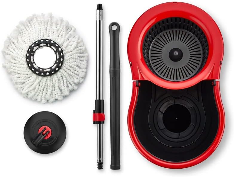 Requisite Needs Smart mop cleaning set – Black edition – Anti-splashing Strong And Sturdy Material – Easy Floor Moping System – 1x Bucket + 3 Replacement Mop Heads – 13 Liter (Mop + Bucket)