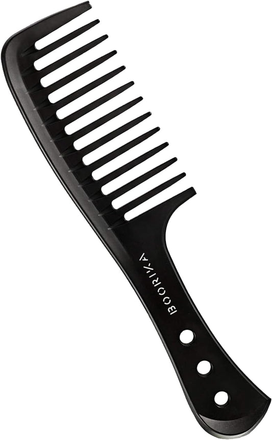Wide-Tooth Comb – Smooth, Sturdy, and Anti-Static Comb for Long, Wet, or Curly Hair – Perfect for Defining and Detangling Curls