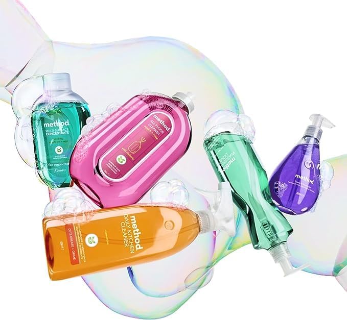 Method Wood Floor Cleaner Refill, Moisturising Oil, Surface Spray, Gently Cleans and Shines, Almond Natural Scent, Pack of 1, 2L