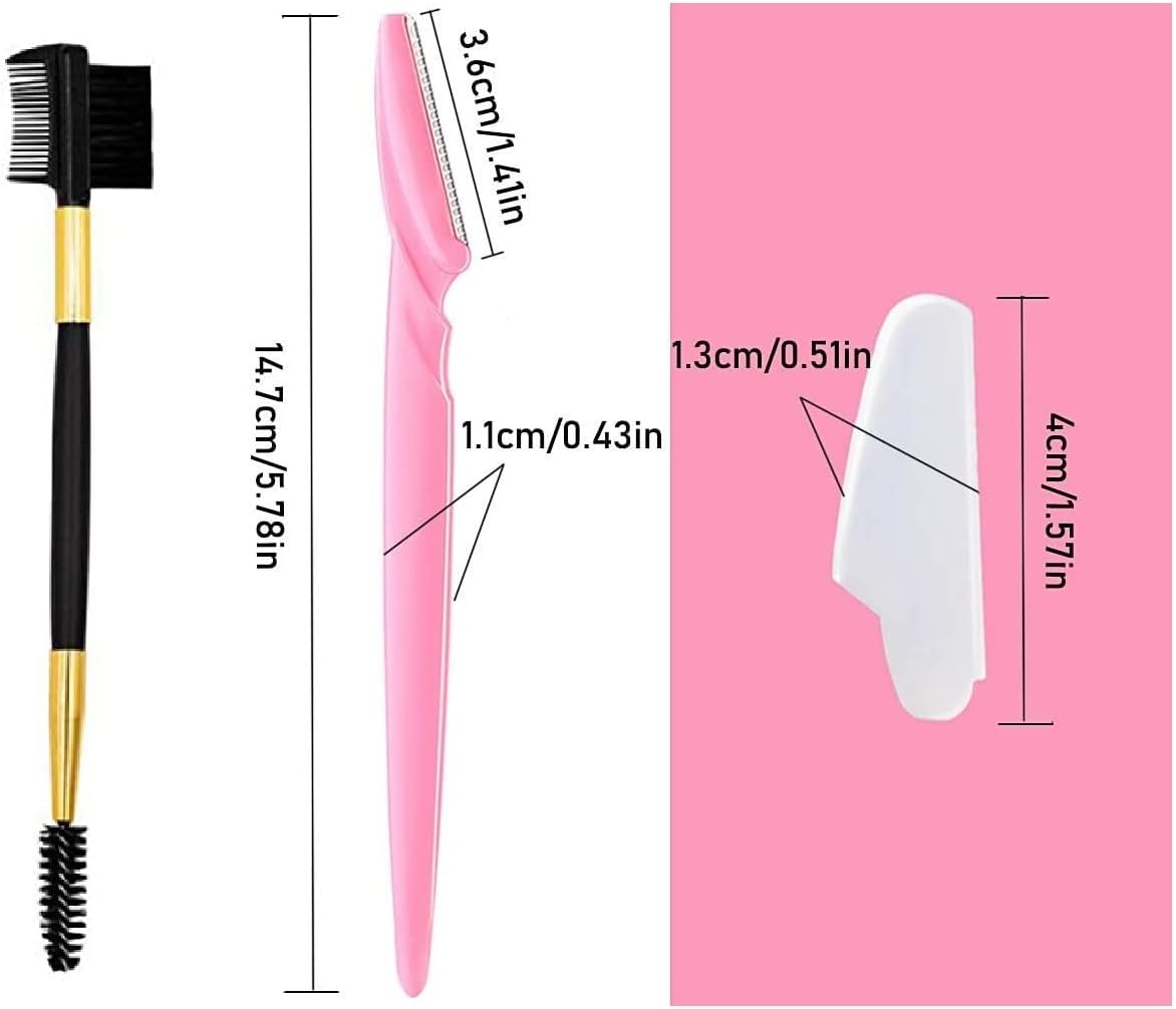 21PCS Face Razor Dermaplaning Blades for Face Eyebrow Razor Facial Hair Remover Face Razors, Exfoliating Dermaplaning Tool Blades Shaver Trimmer Shaper for Women and Men (21)