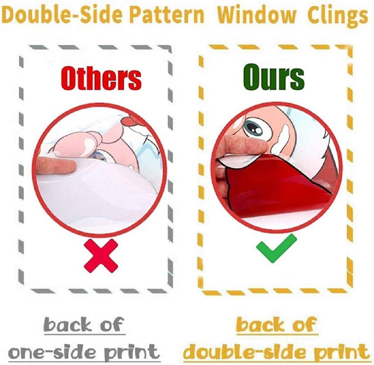 108 Pcs Christmas Window Stickers 9 Sheets Reusable Christmas Window Decorations Gnome Christmas Decorations for Windows Gonk Window Christmas Decorations Home Office Classroom