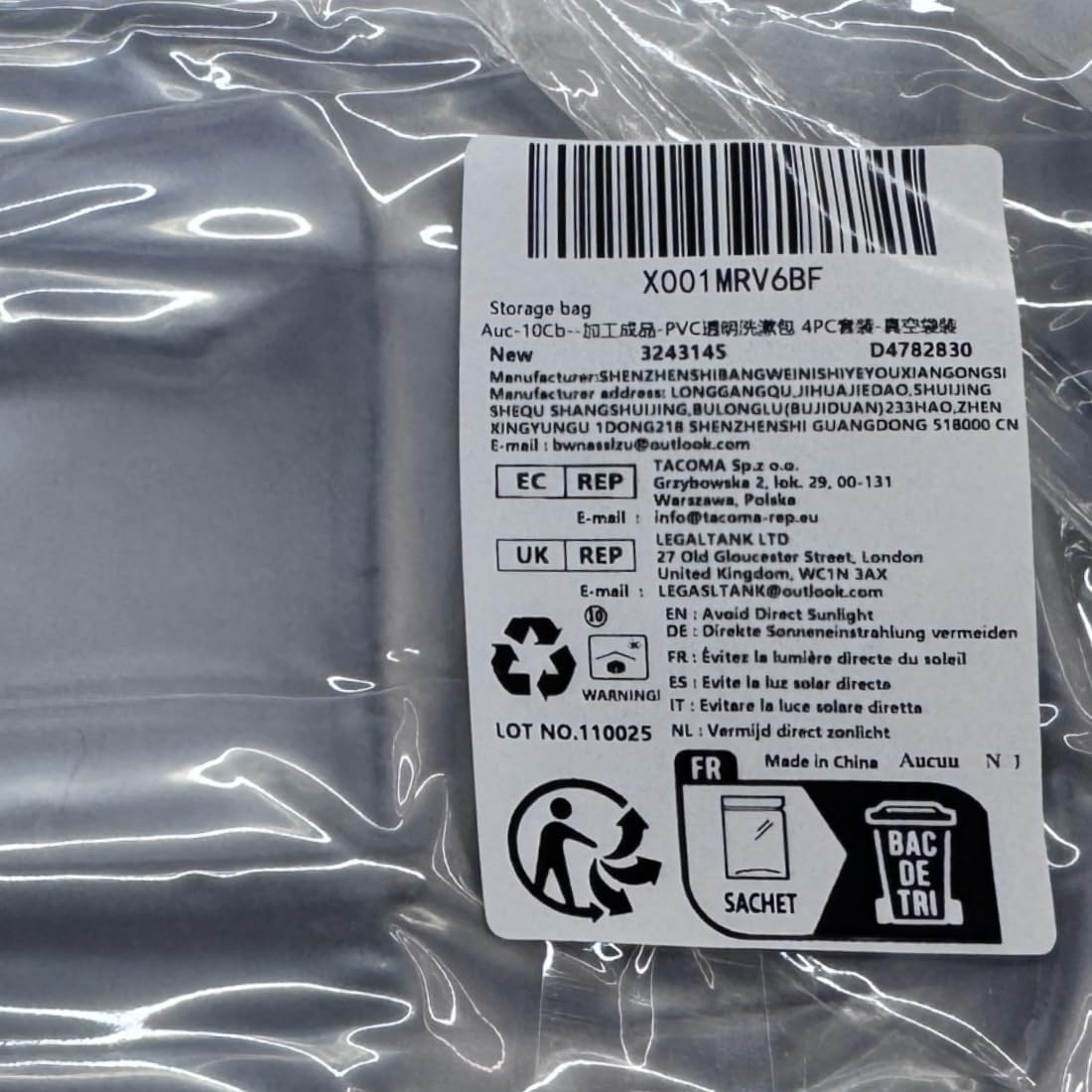 Aucuu 4-Pack Clear Wash & Makeup Bags TSA Approved Makeup Bags, PVC Waterproof Travel Wash Bags for Family, Men, Women (Largea, Medium, Small, Minimum)