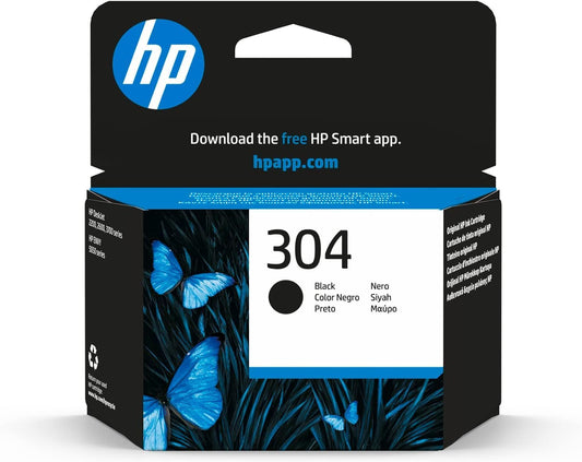 HP 304 Original Ink Cartridge – Black – Single Pack (N9K06AE)