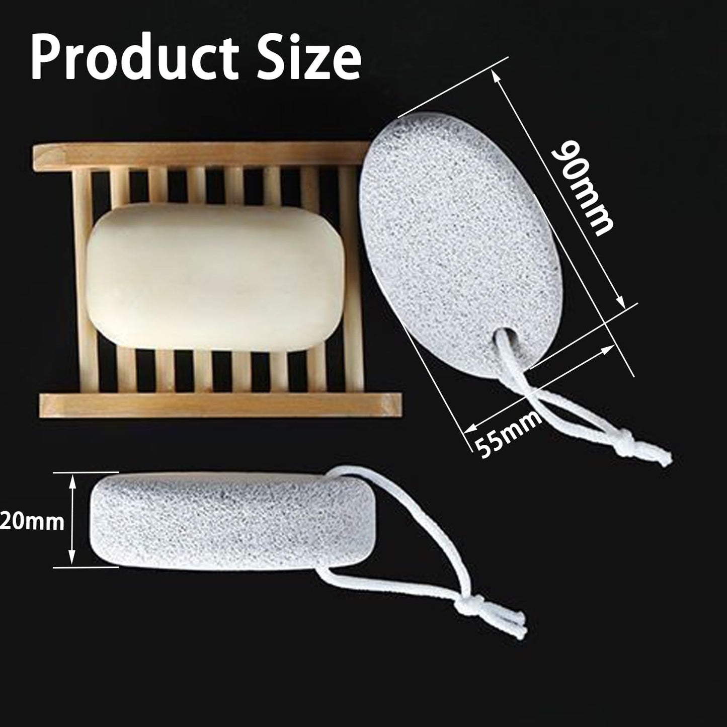 zoerbufan Pumice Stone for Feet/Hands/Body, Natural Lava Pumice Stone for Dead Hard Skin Removal, Foot Scrubber, White Calluse Remover, Foot File for Men/Women for Exfoliation