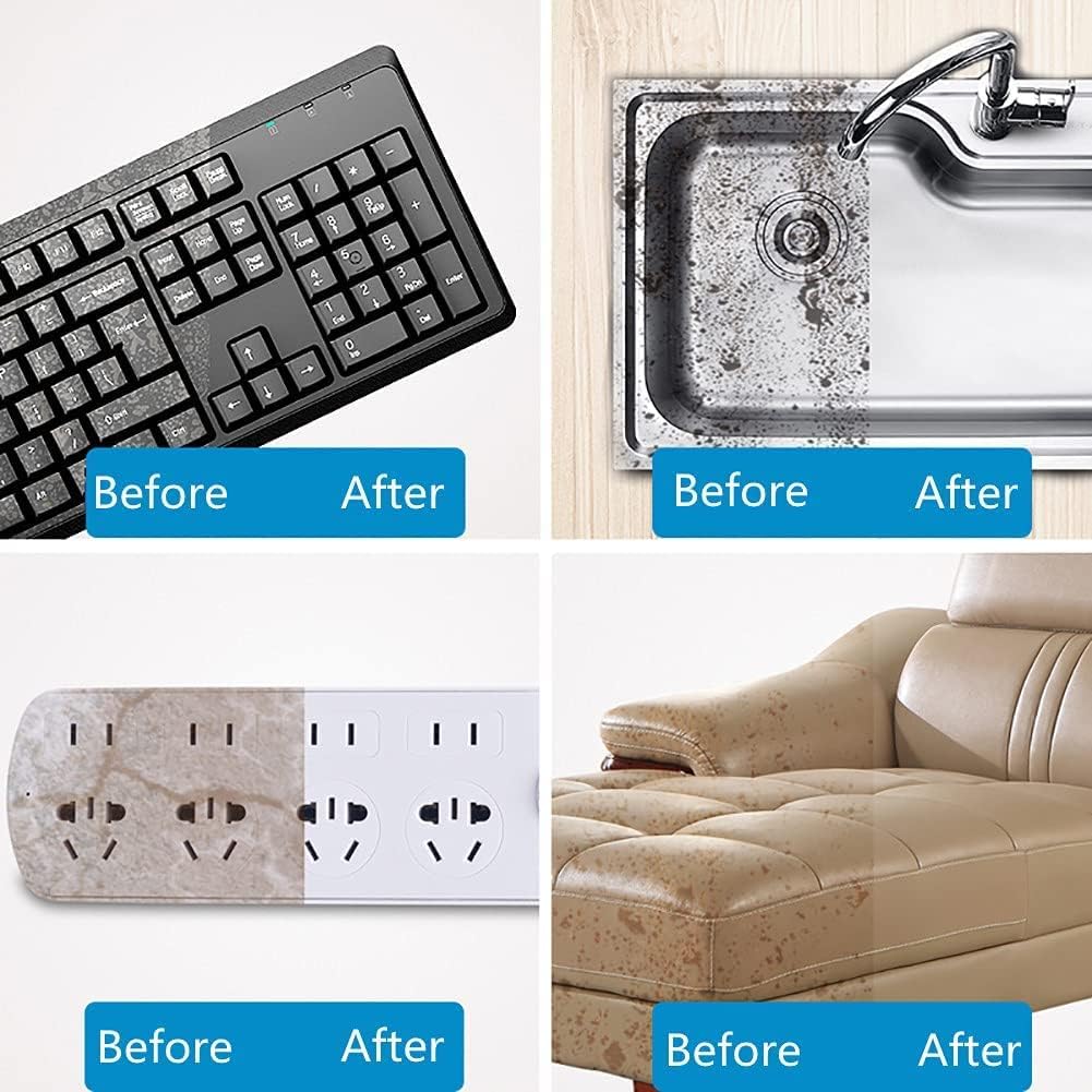 Magic Cleaning Sponges Eraser,2X Longer Lasting Extra Durable Melamine Sponge Foam Cleaning Pads for Kitchen Bathroom Wall Cleaner (3.93x2.36x0.79in,10 Pcs)