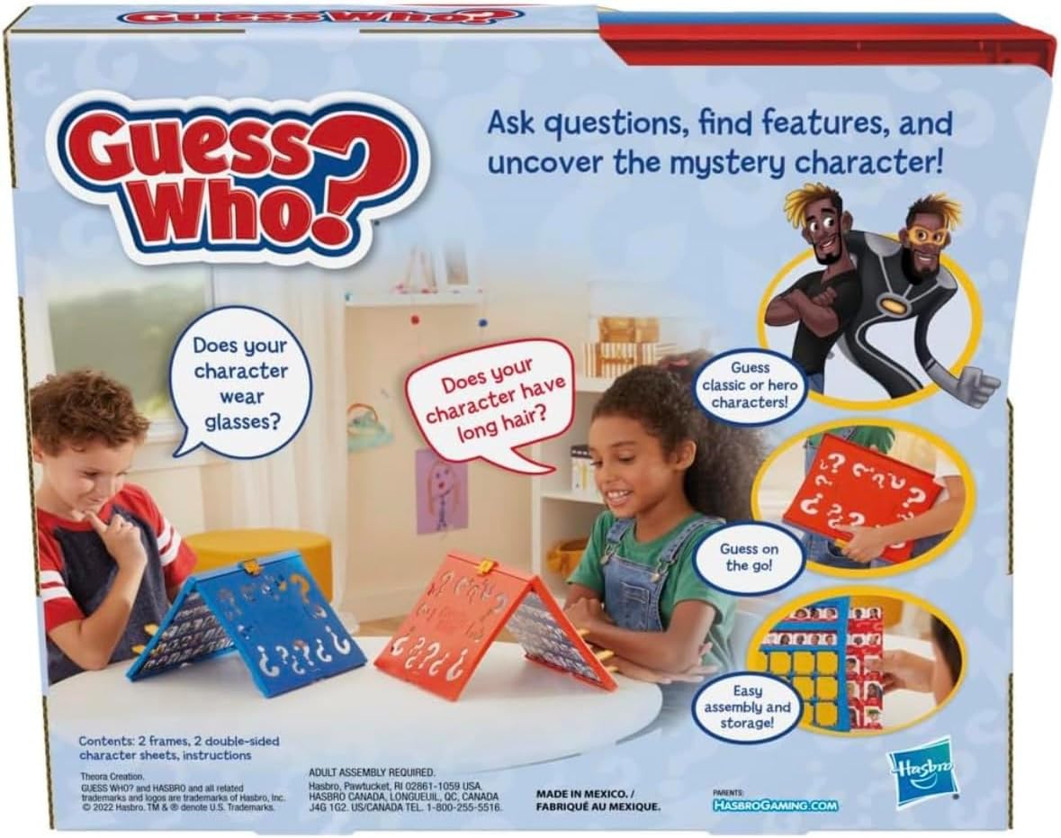 Guess Who?, Board Games for Kids, Fun Family Game for 2 Players, Party Games, Ages 6+