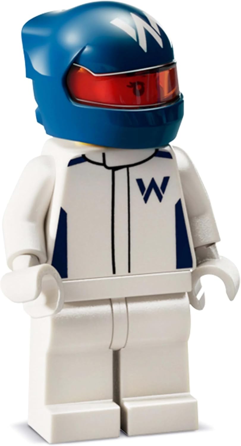 LEGO Speed Champions Williams Racing FW46 F1 Race Car Toy with a Collectible Formula 1 Driver Minifigure - Model Kits for 10+ Year Old Boys & Girls or Adult Motorsport Fans 77249