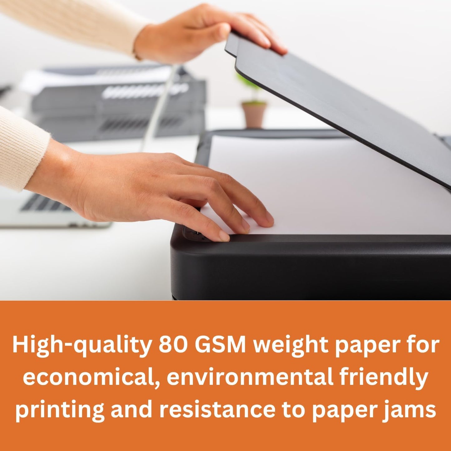 Hawksbill White Copy Paper 80 GSM A4 100 Sheet Pack of Premium Paper for Copier Use, Printing at Office & Home