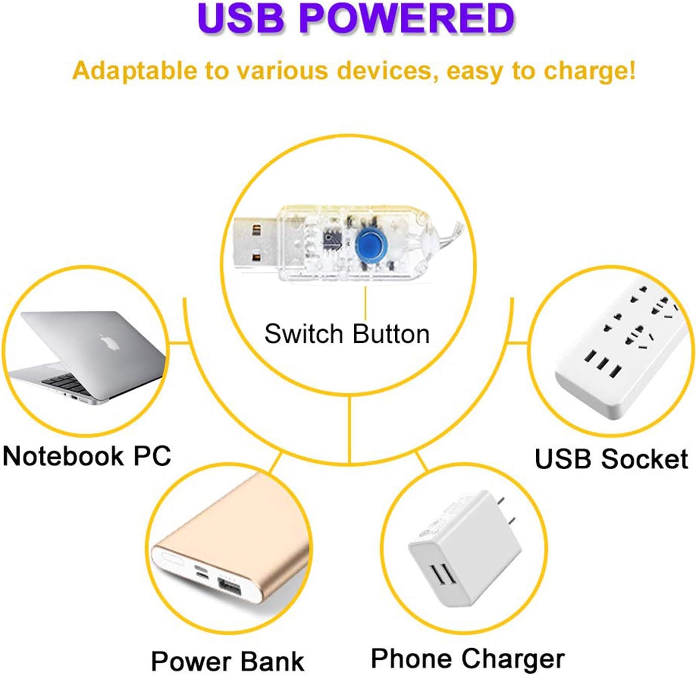 Augone [2 Pack] String Lights 120 LED Lights 40ft 8 Modes USB Plug-in Lights Waterproof for Outdoor/Indoor Copper String Lights with Remote Timer for Bedroom Party Wedding Christmas (Warm White)