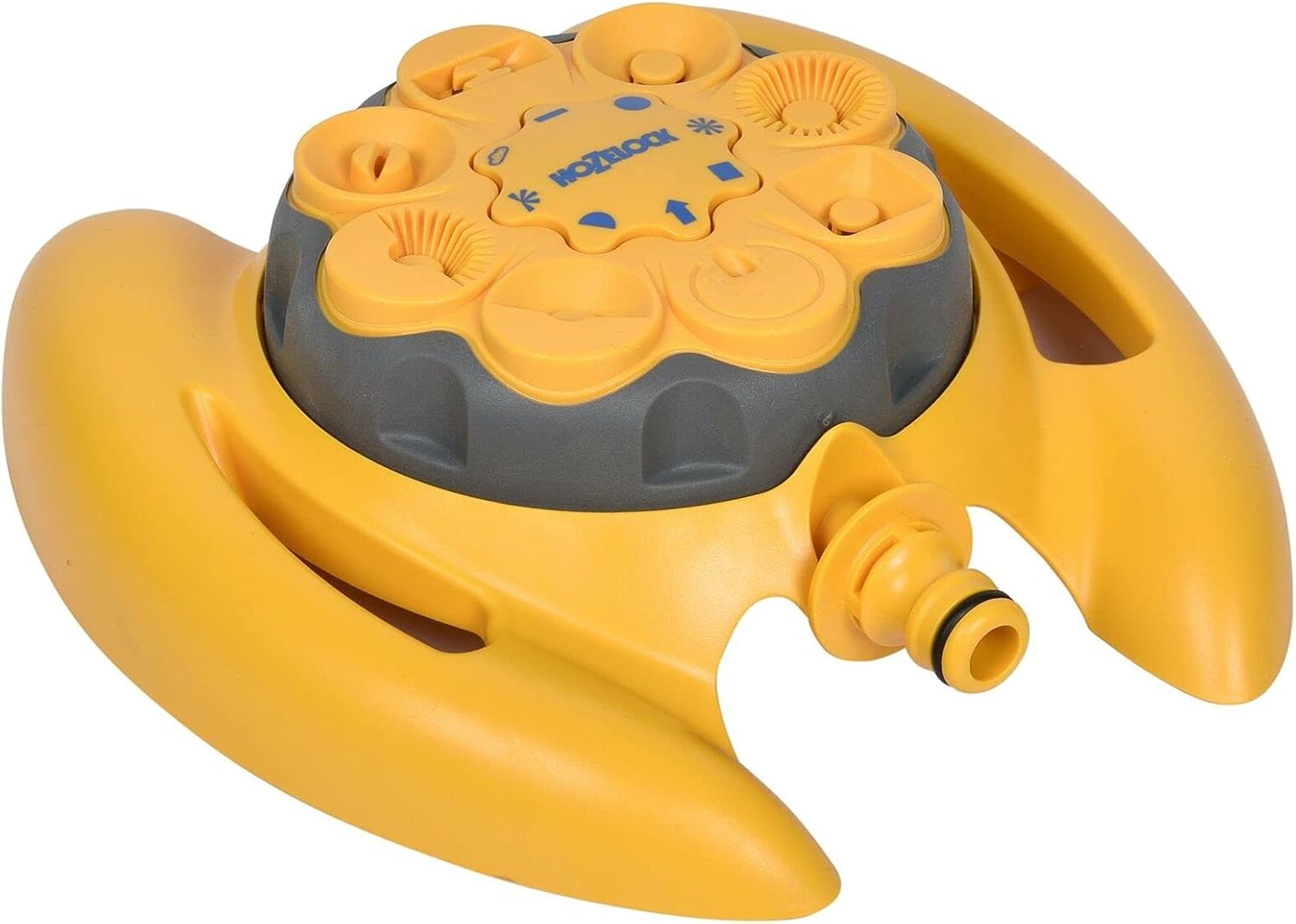 HOZELOCK - Sprinkler Rotating 79 m² : Small-area Base-mounted Spray Sprinkler (ø 10m), Ideal for Small Gardens: 8 Spray Patterns [2515P0000]