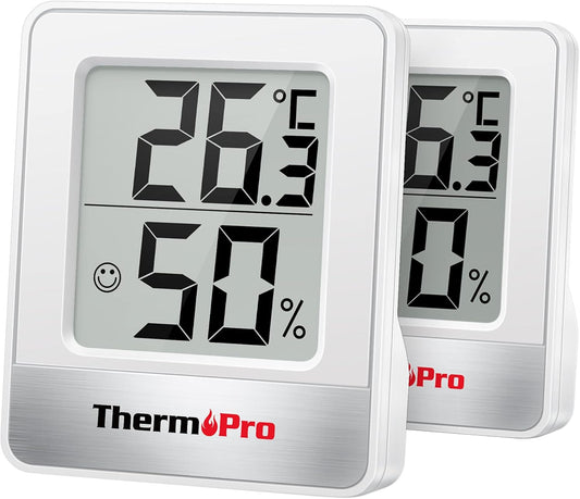 ThermoPro TP49-2 Digital Room Thermometer Indoor Hygrometer Mini Temperature Monitor Humidity Meter for Home Office Air Comfort Thermo Hygrometer