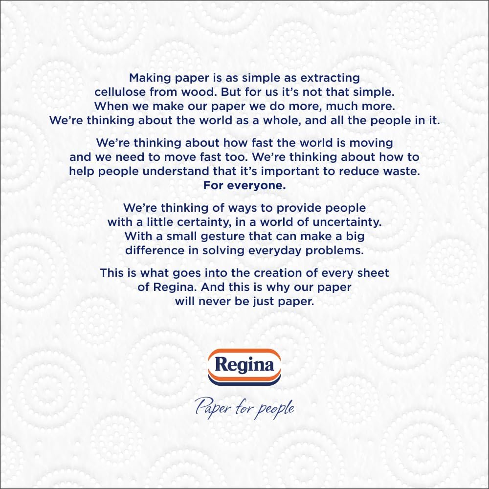 Regina XXL Absorb Kitchen Towels – 8 Rolls Per Pack, Super Absorbent 2-ply Kitchen Towels, 75 Sheets Per Roll, Extra-large Sheets, 50percent More Absorbent Than Previous XXL Products, Easy Open Pack