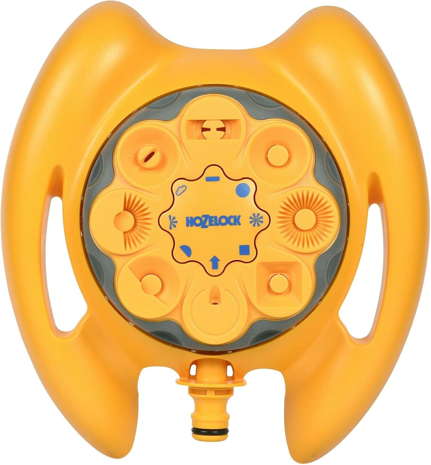 HOZELOCK - Sprinkler Rotating 79 m² : Small-area Base-mounted Spray Sprinkler (ø 10m), Ideal for Small Gardens: 8 Spray Patterns [2515P0000]