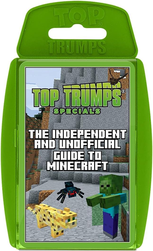 Top Trumps Independent and Unofficial Guide To Minecraft Specials Card Game, find out if Shulkers are stronger than Slimes, educational gamer gifts and toys for Boys and Girls Aged 6 plus