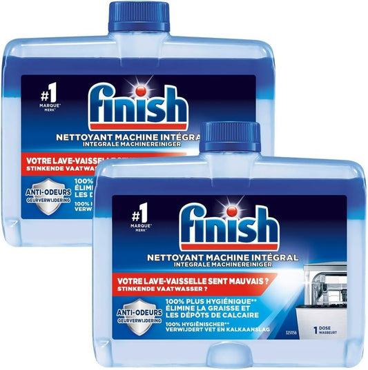 Finish Dishwasher Machine Cleaner | Original | 2 Washes (250ml x 2) |Deep Cleans and Helps to prolong life of your dishwasher