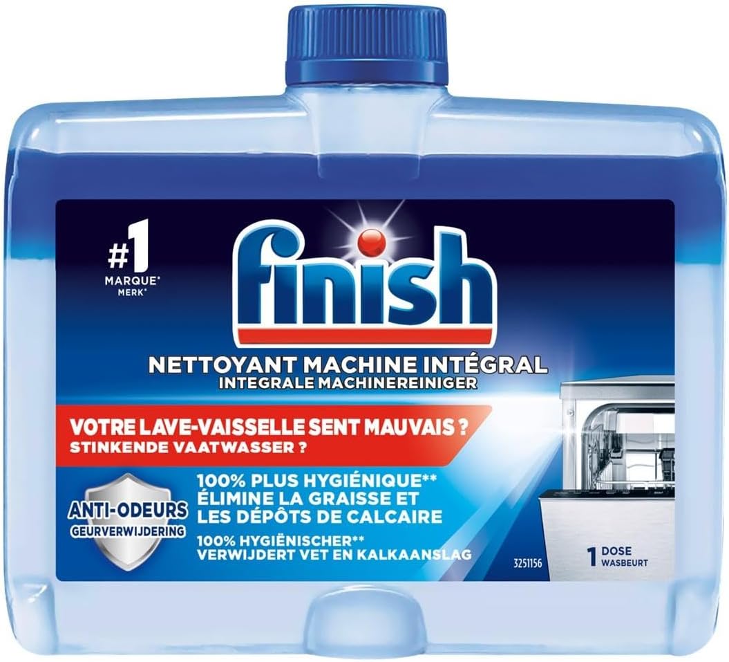 Finish Dishwasher Machine Cleaner | Original | 2 Washes (250ml x 2) |Deep Cleans and Helps to prolong life of your dishwasher