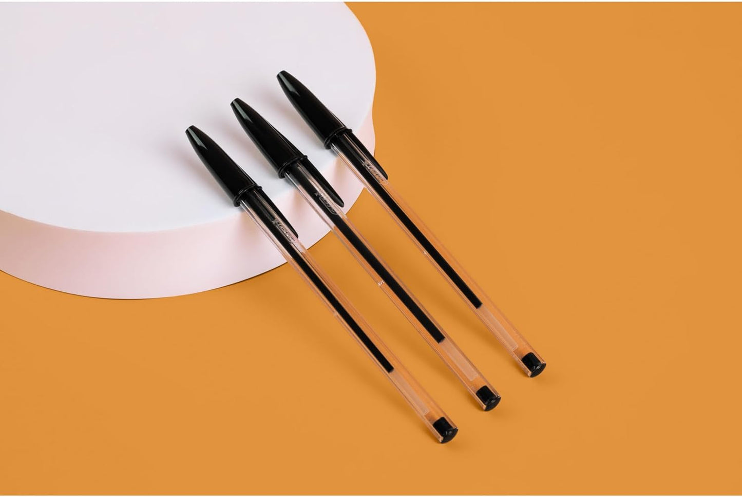 BIC Cristal Original Smudge Free Ballpoint Pens, Ideal for School, Black, Medium Point (1.0mm), Pack of 50