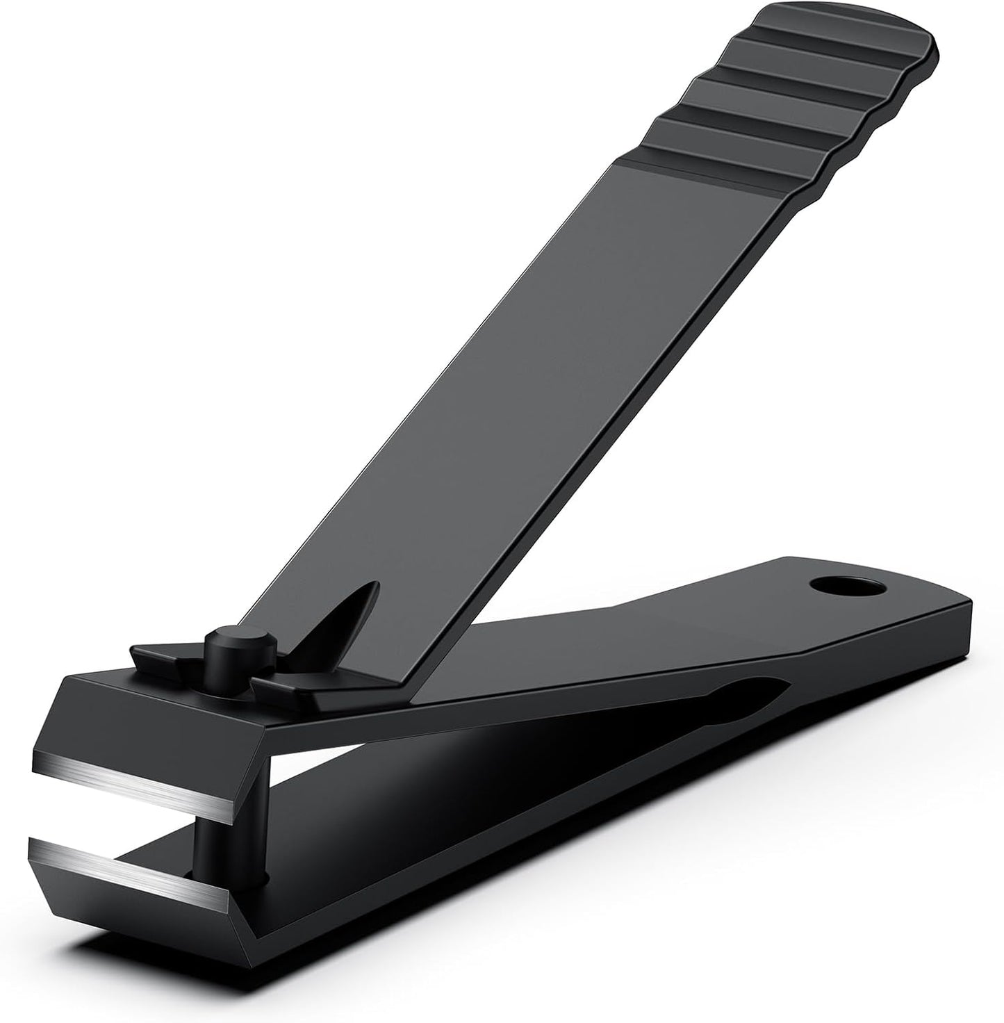 BEZOX Heavy Duty Straight Blade Nail Clippers for Thick Toenails, Professional Stainless Steel Fingernail Toenail Clippers Trimmers - Thick Wide Jaw Toe Nail Clippings