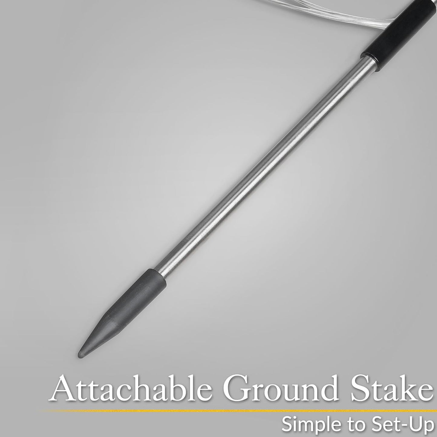 CHRISTOW Christmas Tree Path Lights, White LED Outdoor Pathway Stake Decorations, Battery Operated with Timer (Set Of 4)