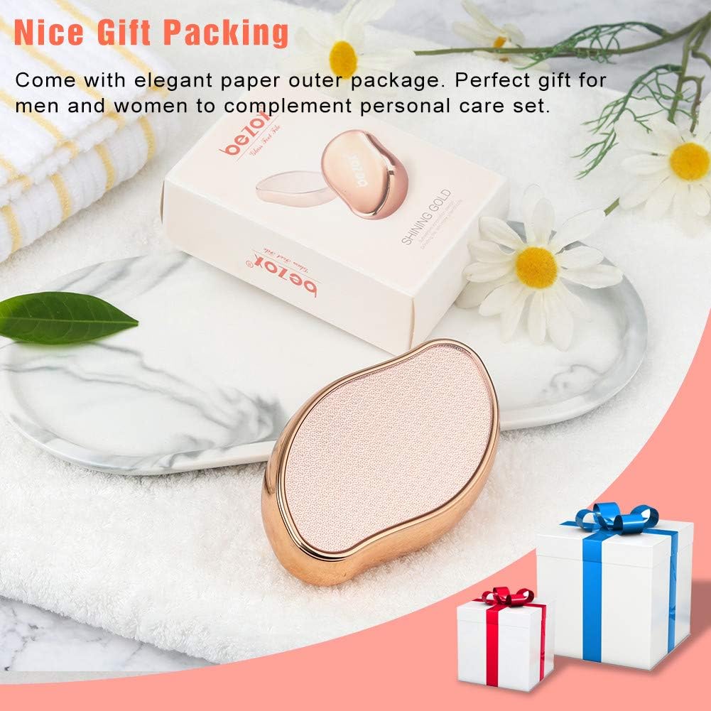 BEZOX 2-in-1 Nano Glass Foot File – Gentle Exfoliating Tool for Smooth Feet – Perfect for Home Spa and Travel Use