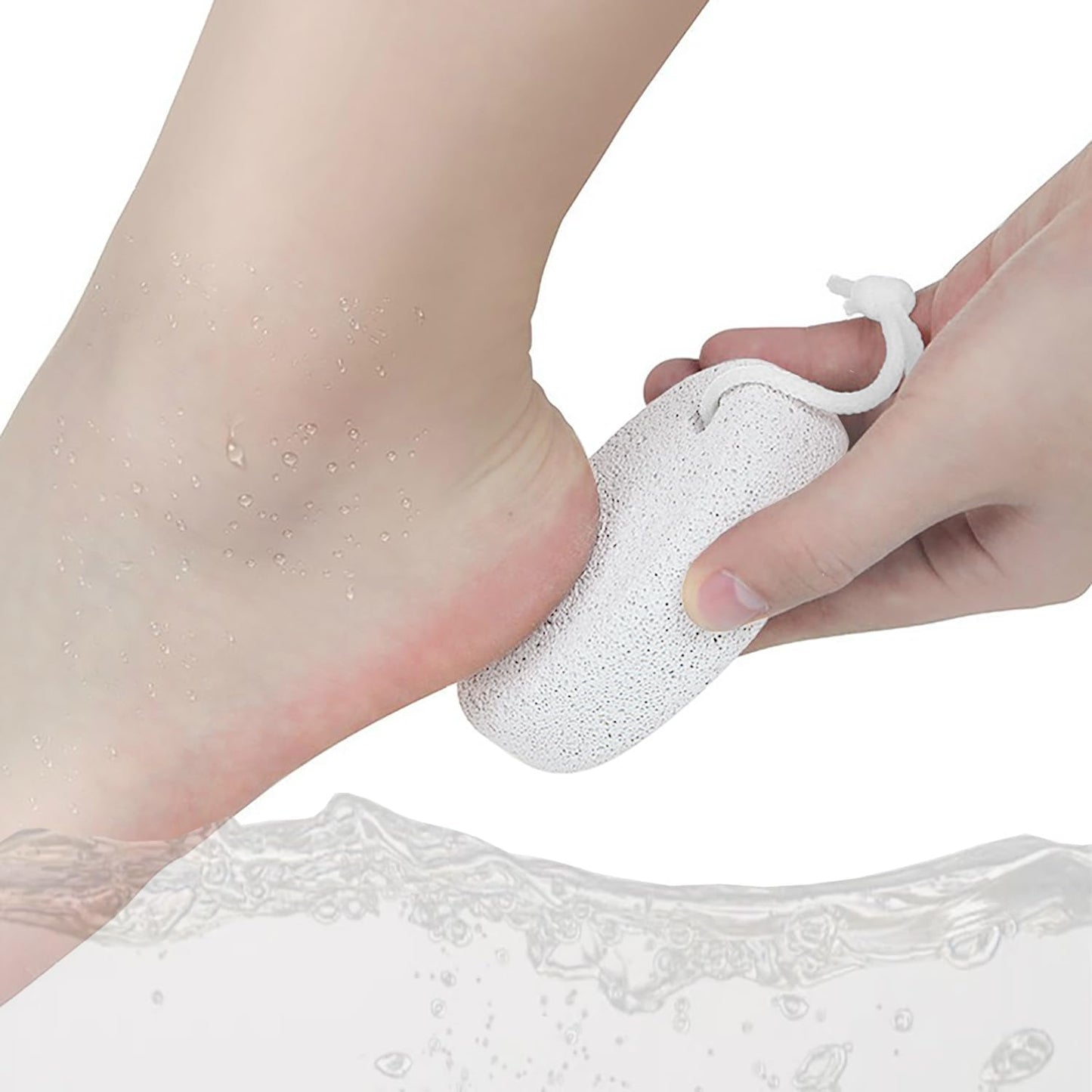 zoerbufan Pumice Stone for Feet/Hands/Body, Natural Lava Pumice Stone for Dead Hard Skin Removal, Foot Scrubber, White Calluse Remover, Foot File for Men/Women for Exfoliation