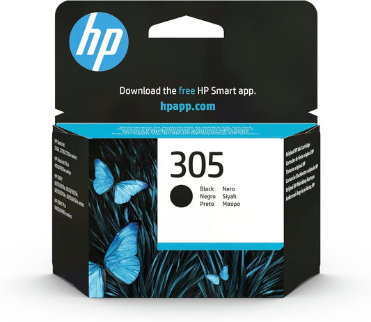 HP 3YM61AE 305 Original Ink Cartridge, Black, Pack of 1
