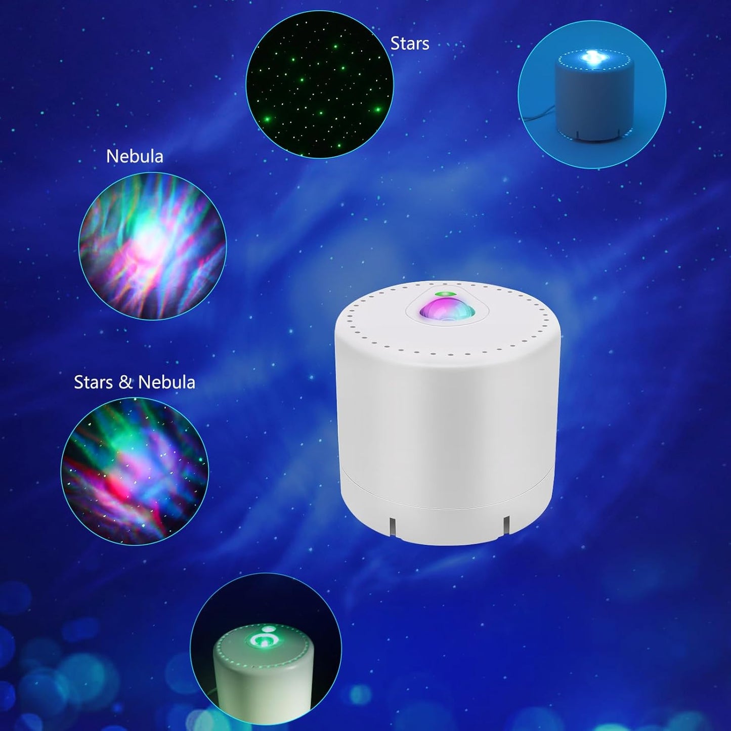 LED Star & Galaxy Projector with Remote Control, Adjustable Speed & Brightness Night Light, Aurora Lights for Adult Party Decoration