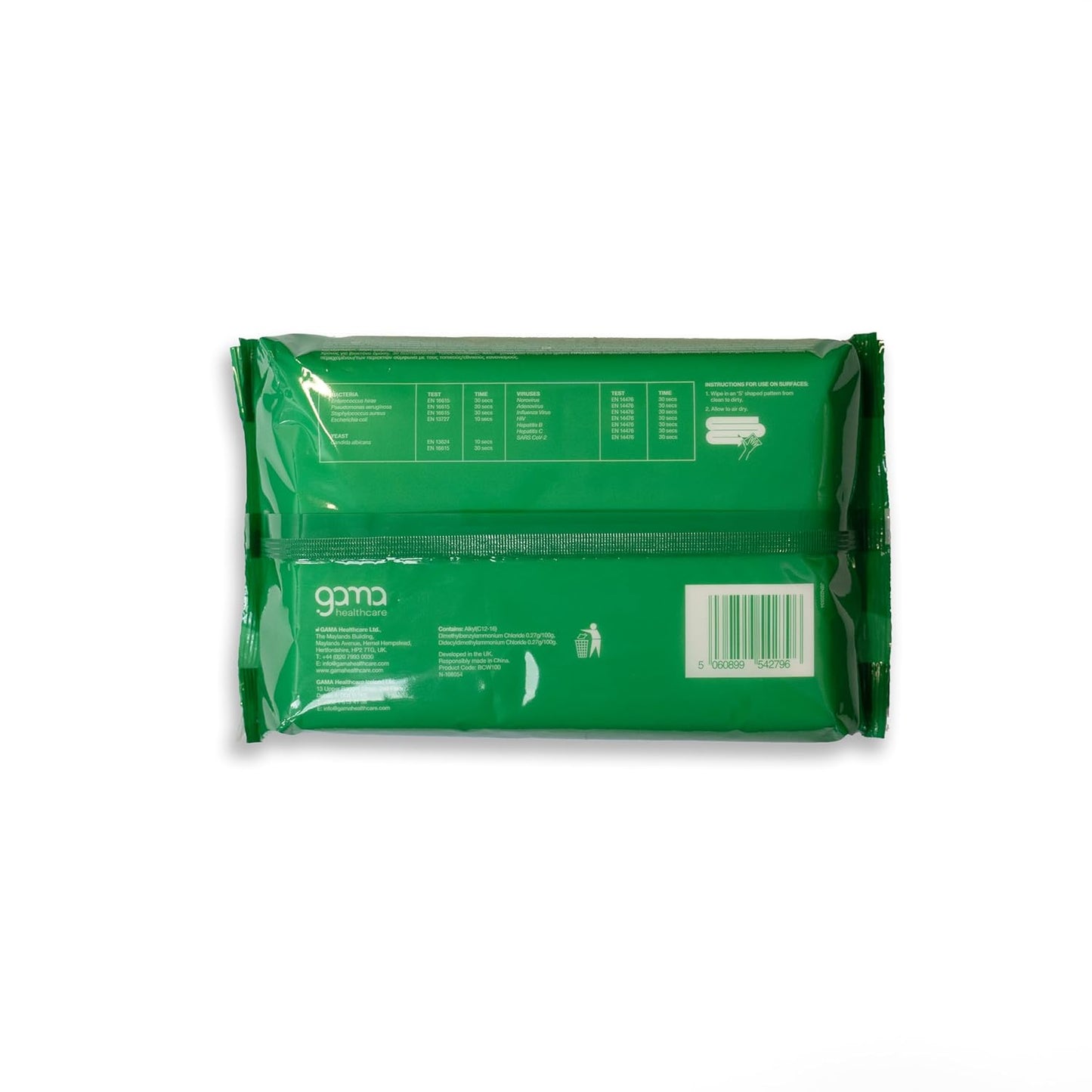 Clinell Universal Cleaning and Disinfectant Wipes for Surfaces - Pack of 200 Regular Wipes - Multi-Purpose, Kills 99.99% of Germs, Effective from 10 Seconds