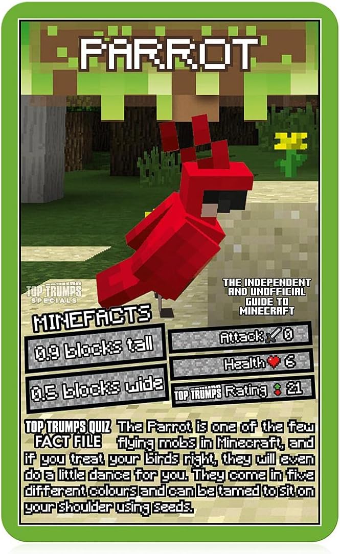 Top Trumps Independent and Unofficial Guide To Minecraft Specials Card Game, find out if Shulkers are stronger than Slimes, educational gamer gifts and toys for Boys and Girls Aged 6 plus