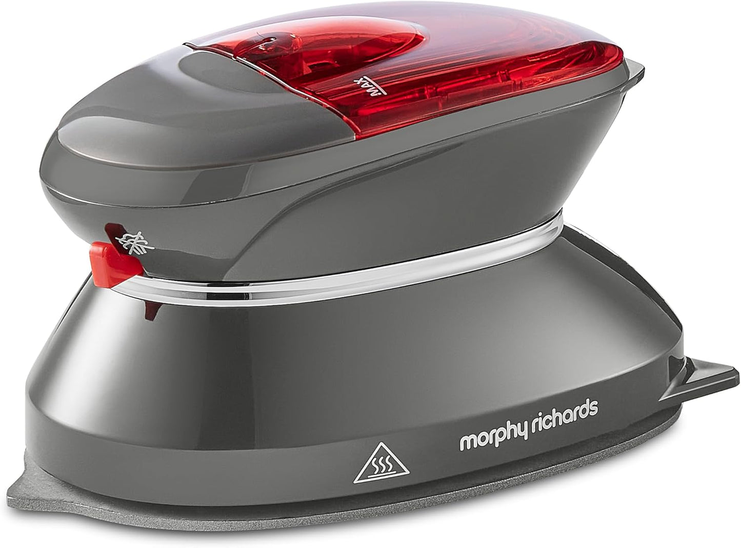 Morphy Richards Compact Travel Iron, Non Stick Soleplate, 5 to 10g Steam Rate, Fast Heat Up, 40ml Water Tank, Dual Voltage 115v to 230v, 400W, Grey, 304000