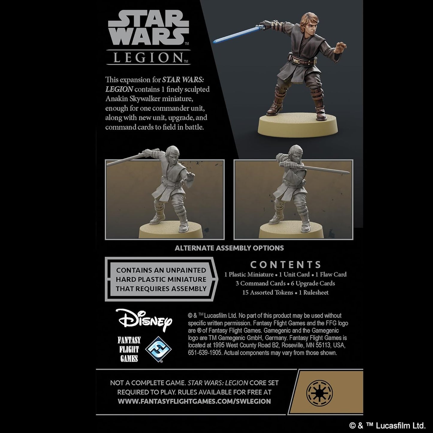 Star Wars Legion: Galactic Empire Expansions: Anakin Skywalker Commander