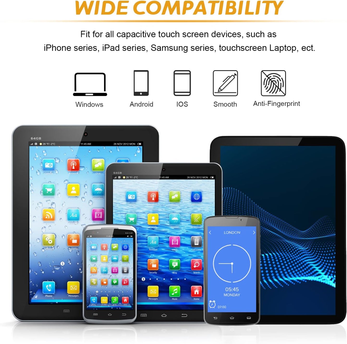 Jsdoin Stylus Pen [10 Pack] Universal Capacitive Touch Screen Pens for Tablets, iPad Mini, iPad Pro Air, Smartphones, Multiple Colors