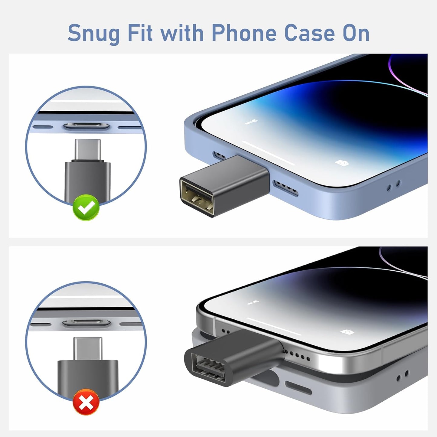 BASESAILOR USB C to USB Adapter 3 Pack,USBC Male to USB A Female 3.0 OTG Adapter,Type C Thunderbolt 4 5 Converter for iMac,MacBook Pro,Apple iPhone 16 16e 15,iPad 10 11 A16 Air 7,Samsung Galaxy S25