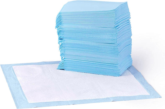 Dog and Puppy Training Pads, Leakproof, 5-Layer Design with Quick-Dry Surface, Regular, Pack of 50, Blue
