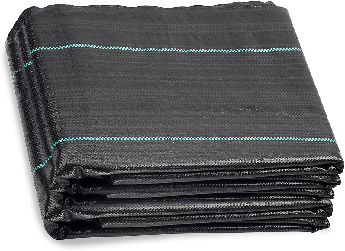 ANSIO Weed Membrane, Weed Control Membrane 2Mx10M, Weed Control Fabric,Ground cover, UV stabilised Weed Barrier Fabric. Ideal for use in Patios, Garden, Flower beds, Landscaping -Weed suppressant